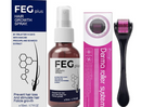 Feg Hair Growth Spray with Derma Roller