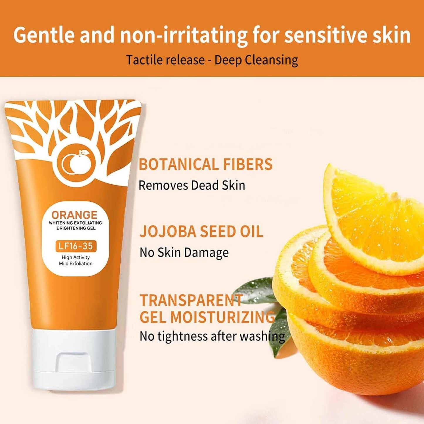 Orange Exfoliating Gel for Face & Body